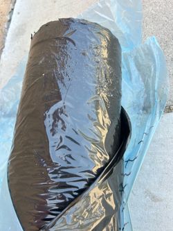 Black plastic mulch film. 5ft x 2000ft. 1.0 mil thickness