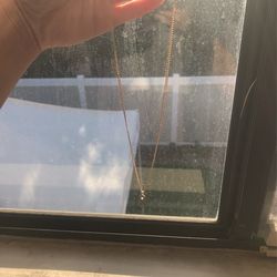 Teal Diamond Necklace