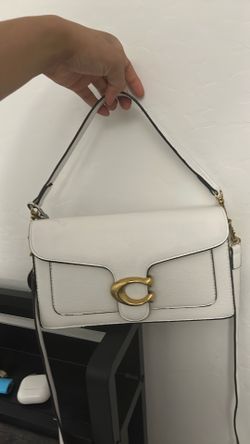 Coach Tabby White Leather Shoulder Bag