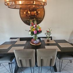 Dining Table With 4 Chairs And Bench
