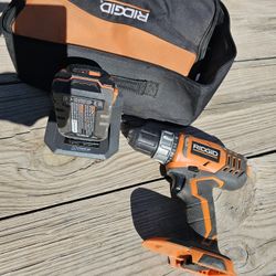 Rigid Drill With Bag, Battery And Charger 