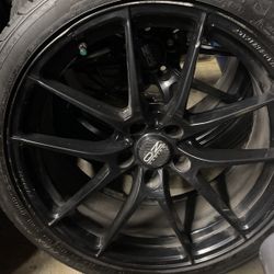 Oz Racing Rims And Tires Like New Size 19 5x120