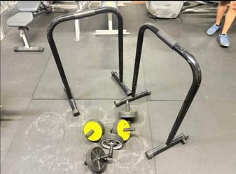 Dip bars & abs roller