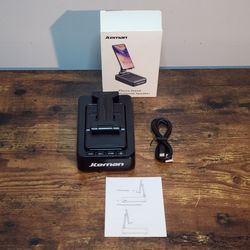 JTEMAN Phone Stand with Bluetooth Speaker Black