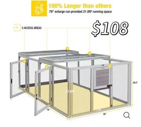 😀 Aivituvin-AIR60 Chicken Coop Extension