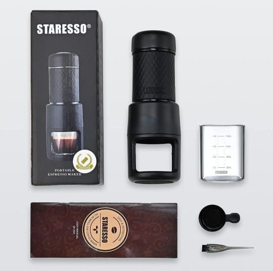 Staresso Portable Espresso Machine - Manual Espresso with Rich & Thick Crema