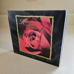 Romantic Classics Three Volume Boxed Set Audio CDs. Classical Music Collection - Mozart, Tchaikovsky, Beethoven, Verdi, Rachunaninoff, Pauccini, Dvora