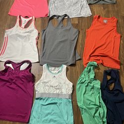 Women’s exercise tops size medium $4 and $5