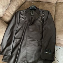 Traje Vaquero Red Diamond  Talla 34 Con Camisa Wrangler