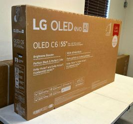 New 55 Inch LG Oled LG C6 Smart TV 4K UHD with 165 Hz refresh rate. Brand new factory sealed