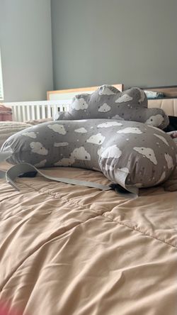 Baby Nursing Pillow Cloud Print