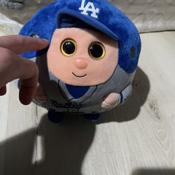 Classic Los Angeles Dodgers Beanie Ballz Ty Plush