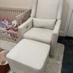 *MOVING SALE - EVERYTHING MUST GO,* Pottery Barn Nursing Chair With Ottoman