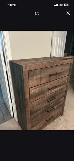 Brown Tall Dresser