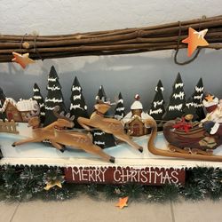 Vintage Merry Christmas Wall Hanging