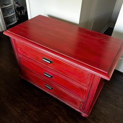 Red Dresser