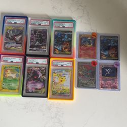 Pokemon: Mix of Psa slabs and Ungraded Cards