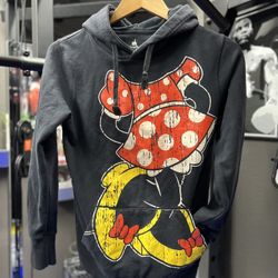 MINNIE MOUSE Body Black HOODIE Jacket w/ Ears Women's Small Disney Store Parks