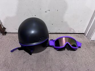 Snowboard Helmet and Goggle