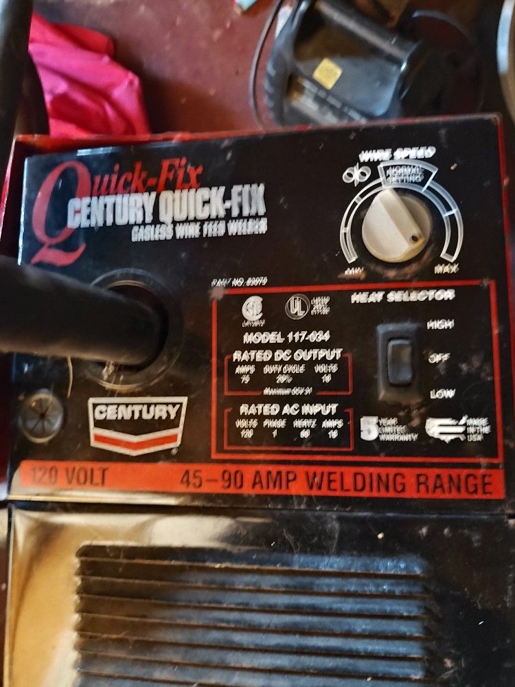 Century Gasless Wire Feed Welder
