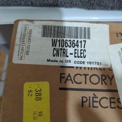 Whirlpool dishwasher control board part number w10636417 control electric