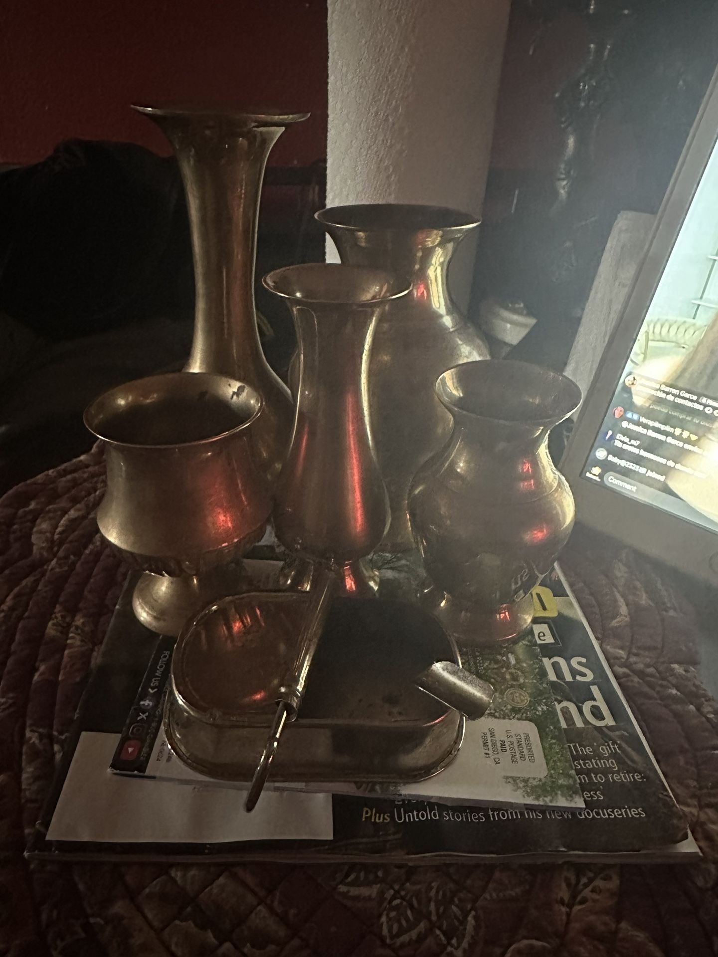 Vintage Copper Vases