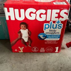 2 Boxes Huggies Size 1 