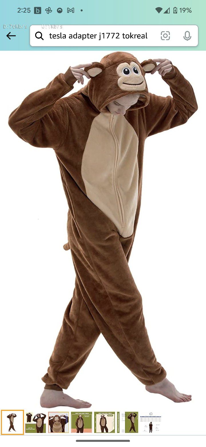 COSUSKET Snug Fit Unisex Adult Onesie Pajamas, Flannel Cosplay Animal One Piece Halloween Costume Sleepwear Homewear
