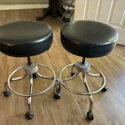Spinning  Chrome Stools