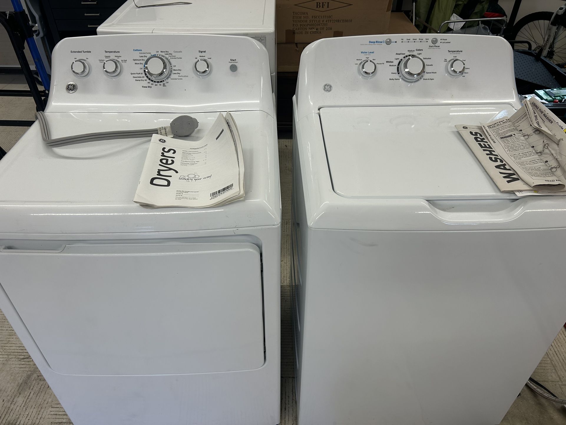 GE Matching Washer & Dryer