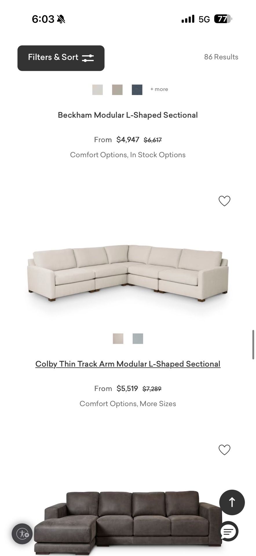 Bassett Leather Power Recliner couch