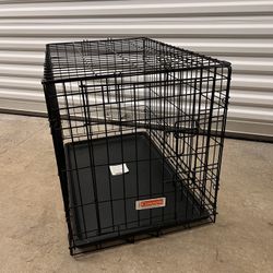 ProConcept 30” Medium Dog Crate – Foldable, Double Door