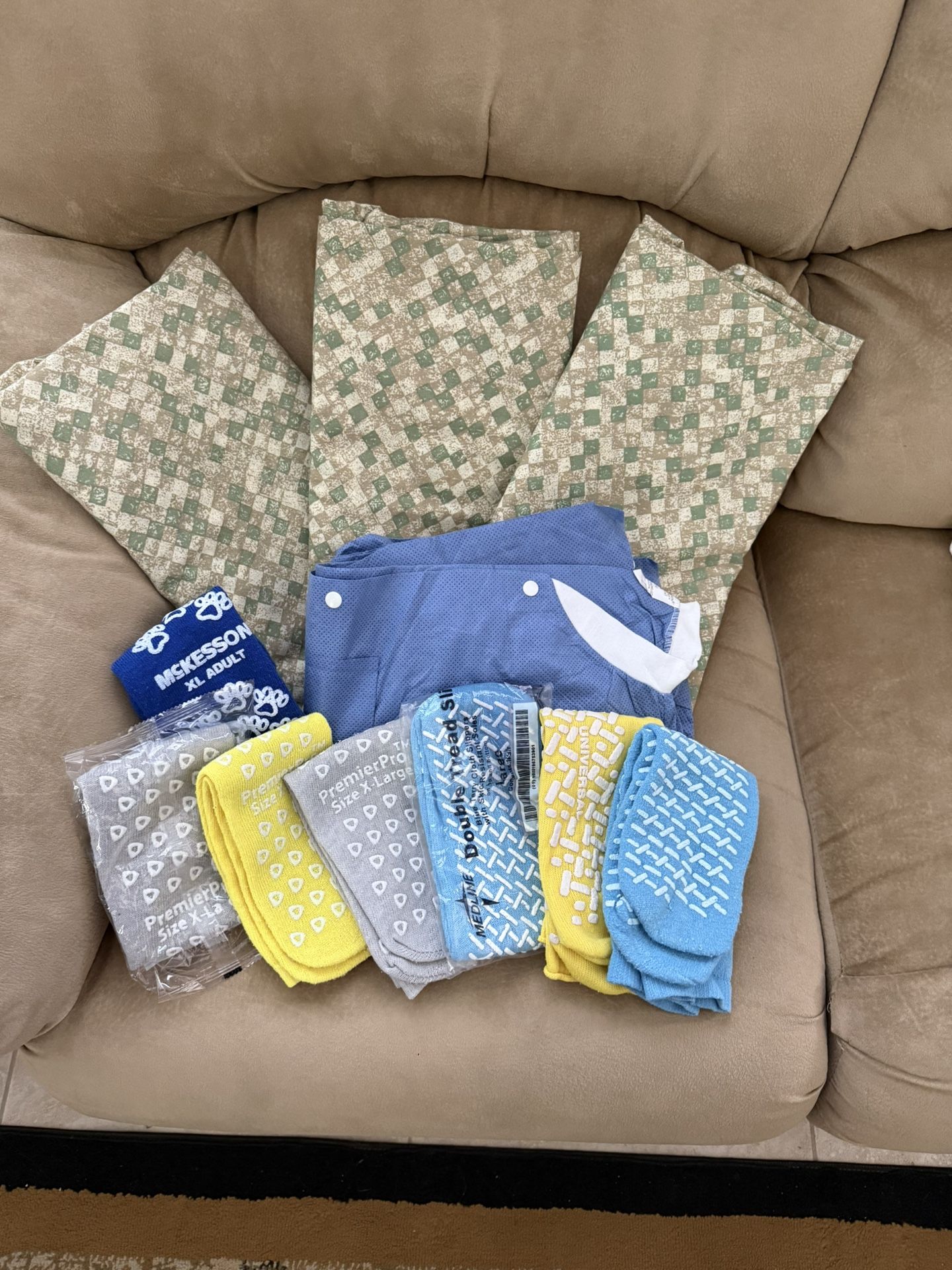 Hospital Gowns & Socks