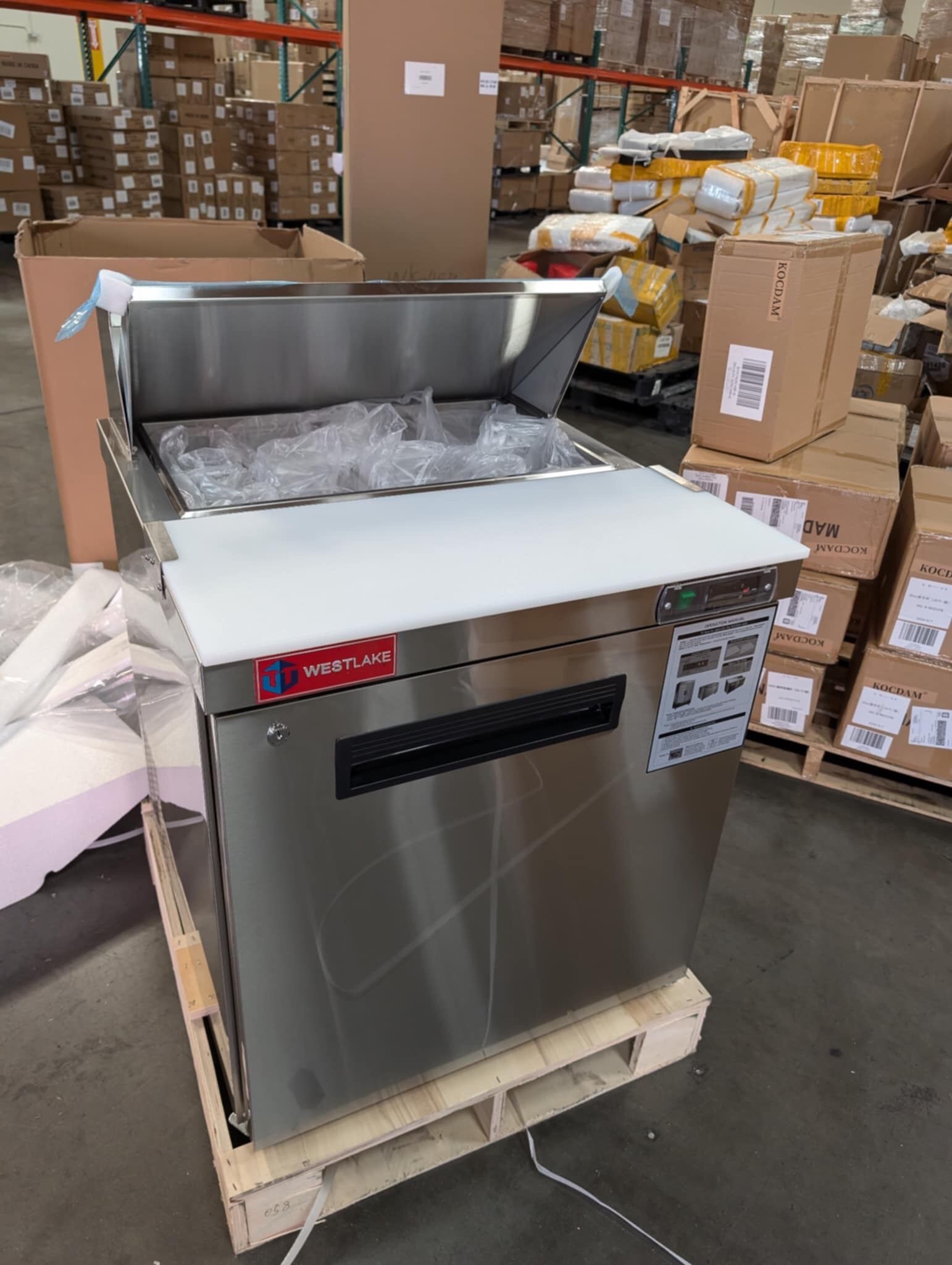 28” Salad Sandwich Prep Table Refrigerator
