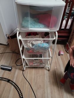 White shelf organizer