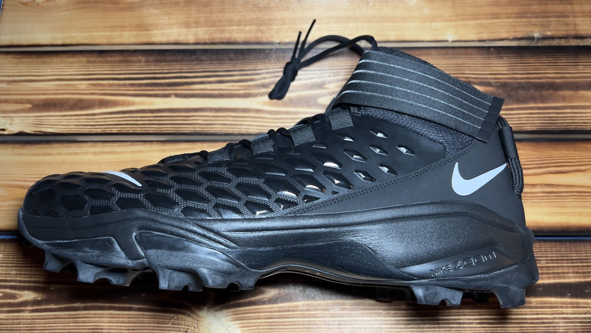 Nike Force Savage Pro Black Football Cleats Size 19
