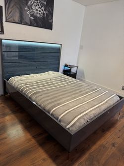 Queen Size LED Bed Frame New