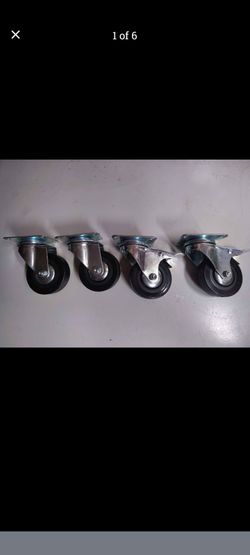 Caster wheels 2.5 inch with brakes*NEW*
