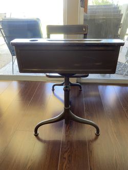 Antique school desk