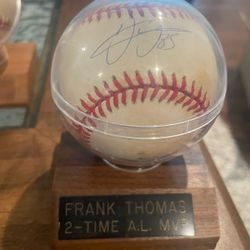 Frank Thomas signed baseball