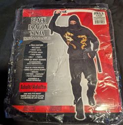 Costumes USA Black Dragon Ninja, Adult One Size