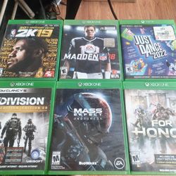 6 XBOX PRE-OWNED GAMES BUNDLE $65 FINAL PRICE SAME DAY SHIPPING 