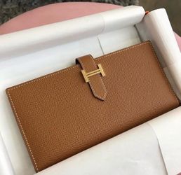 Hermes Bearn Wallet Gold