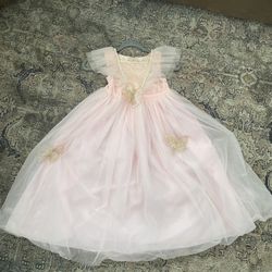 Girls Pink Princess Dress Size (7-8)
