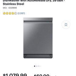 Samsung Top Control 24’’ Dishwasher