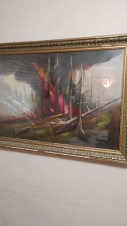 Pastel and acrylic original art work