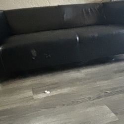 Leather Love Seat 