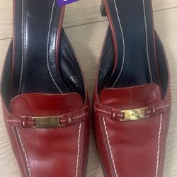 🔺🔺 Women shoes COACH (7) Burgundy/Maroon/Wine Pumps heels (Dressy/Evening /any occasions)