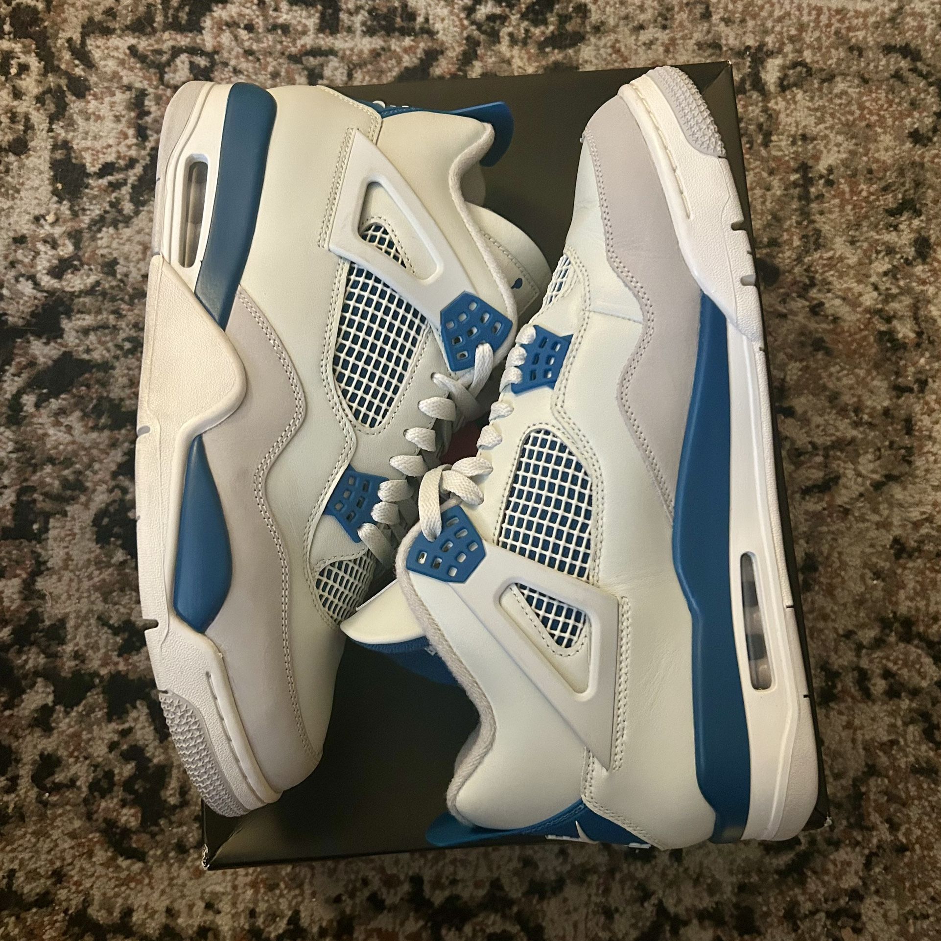 Nike Air Jordan 4 Military Industrial Blue Men