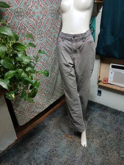Blue Mountain Men's Grey Cotton Canvas Pants, Size 38 X 34